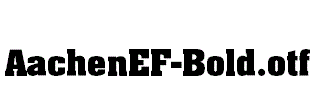 AachenEF-Bold