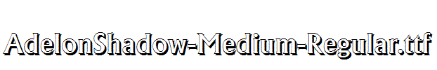 AdelonShadow-Medium-Regular