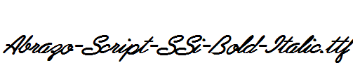 Abrazo-Script-SSi-Bold-Italic