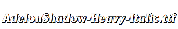 AdelonShadow-Heavy-Italic