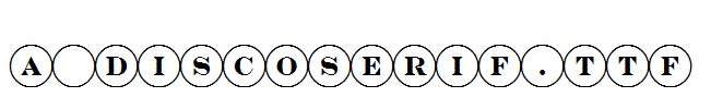 a_DiscoSerif