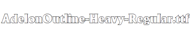 AdelonOutline-Heavy-Regular