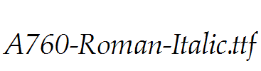 A760-Roman-Italic