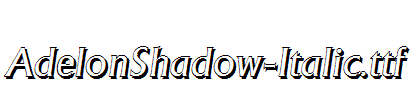 AdelonShadow-Italic