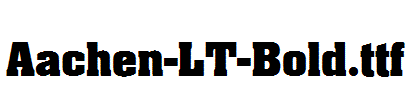 Aachen-LT-Bold
