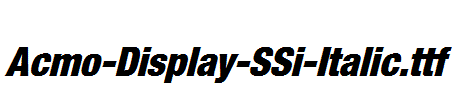 Acmo-Display-SSi-Italic