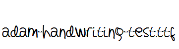 adam-handwriting-test