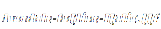Avondale-Outline-Italic