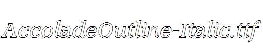 AccoladeOutline-Italic