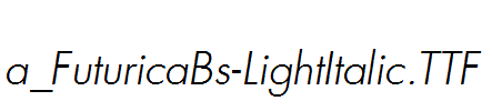 a_FuturicaBs-LightItalic