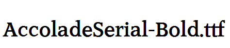 AccoladeSerial-Bold
