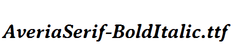 AveriaSerif-BoldItalic