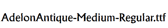 AdelonAntique-Medium-Regular
