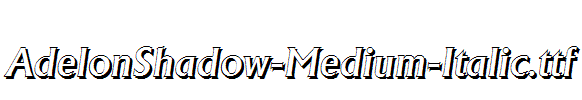 AdelonShadow-Medium-Italic