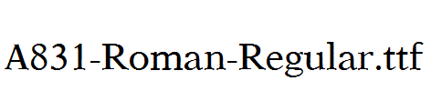 A831-Roman-Regular