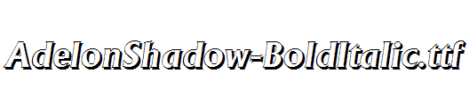 AdelonShadow-BoldItalic