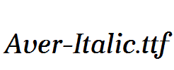 Aver-Italic