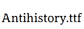 Antihistory