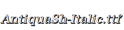 AntiquaSh-Italic