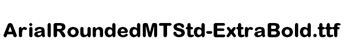 ArialRoundedMTStd-ExtraBold