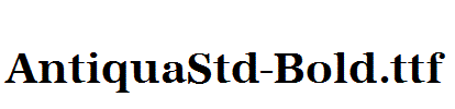 AntiquaStd-Bold
