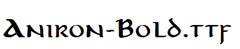 Aniron-Bold