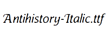 Antihistory-Italic