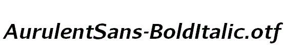 AurulentSans-BoldItalic