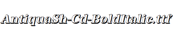 AntiquaSh-Cd-BoldItalic