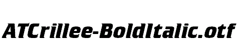 ATCrillee-BoldItalic