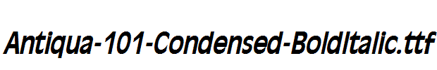 Antiqua-101-Condensed-BoldItalic
