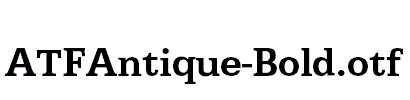 ATFAntique-Bold