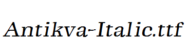 Antikva-Italic