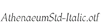 AthenaeumStd-Italic