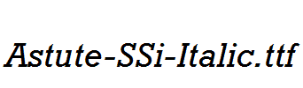 Astute-SSi-Italic
