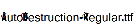 AutoDestruction-Regular