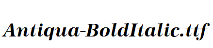 Antiqua-BoldItalic