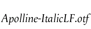 Apolline-ItalicLF
