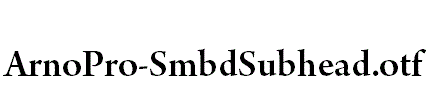 ArnoPro-SmbdSubhead