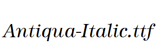 Antiqua-Italic