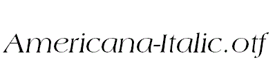 Americana-Italic
