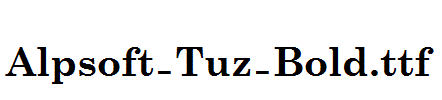 Alpsoft-Tuz-Bold