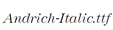 Andrich-Italic