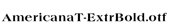 AmericanaT-ExtrBold
