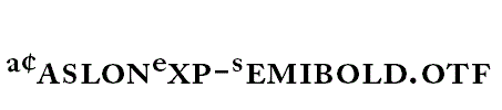 ACaslonExp-Semibold