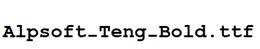 Alpsoft-Teng-Bold