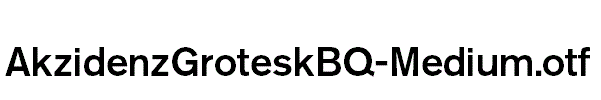 AkzidenzGroteskBQ-Medium