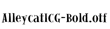 AlleycatICG-Bold