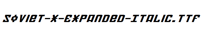 Soviet-X-Expanded-Italic