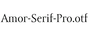 Amor-Serif-Pro